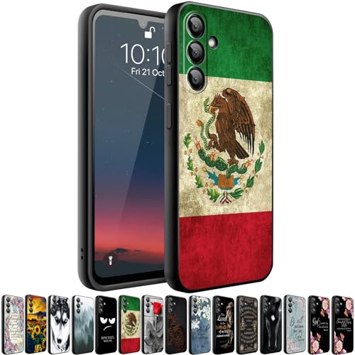 HQUSZPT Schutzhülle kompatibel mit Samsung Galaxy S24, schlanke, stoßfeste Schutzhülle für Samsung Galaxy S24, Mexiko, mexikanische Vintage-Flagge von HQUSZPT
