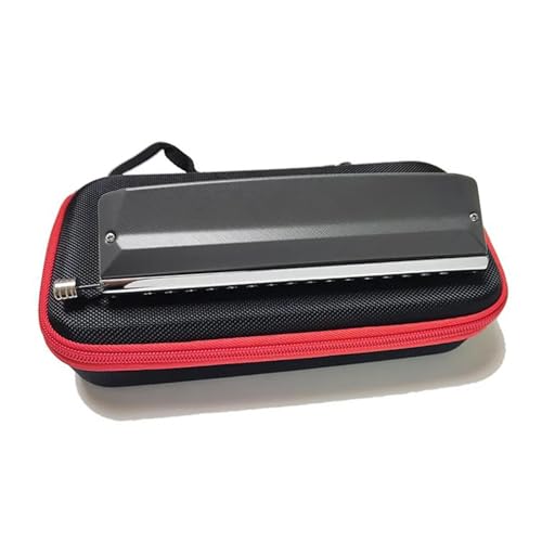 Mundharmonika Chromatische Mundharmonika 12 Löcher Professionelles C Gestimmtes Instrument von HQWBVD