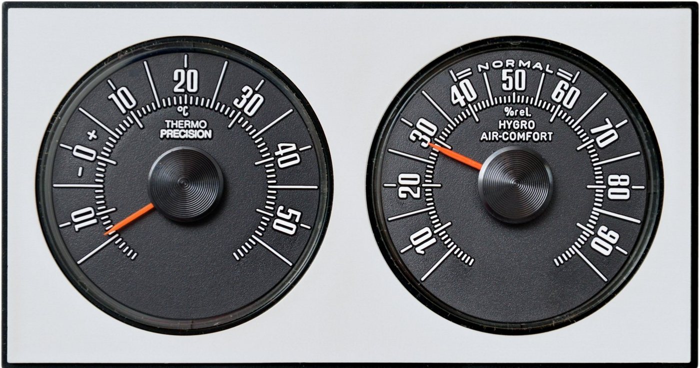 HR Autocomfort History Hygrometer Thermometer original 1972 silberfarben Wetterstation HR Autocomfort History Hygrometer Thermometer original 1972 silberfarben Wetterstation von HR Autocomfort