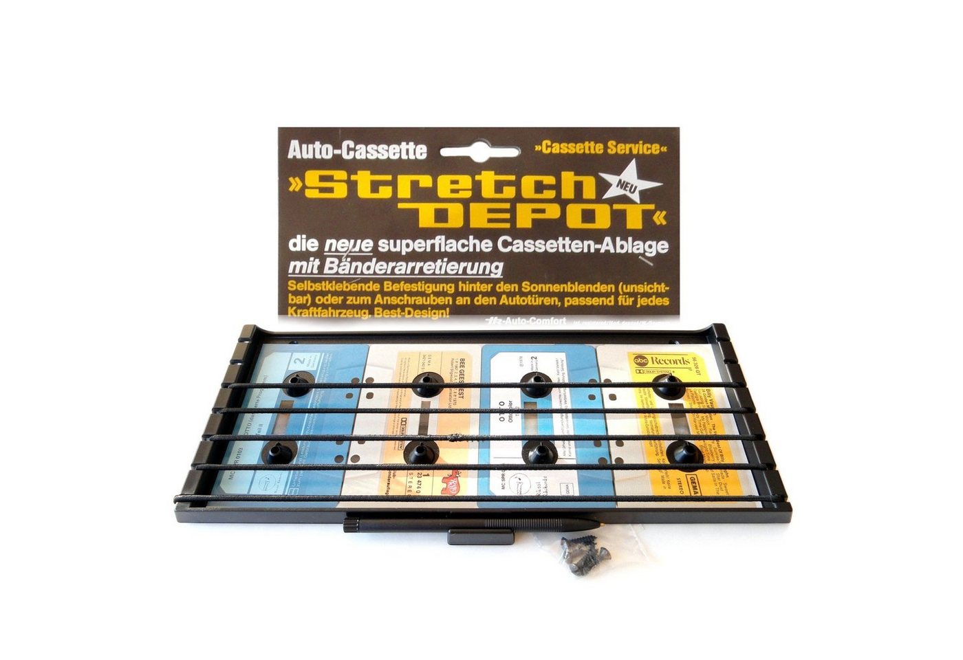 HR Autocomfort Hörspielkassette Auto Kassetten MC Musikkassetten Cassetten Halter Halterung aus 1978 von HR Autocomfort