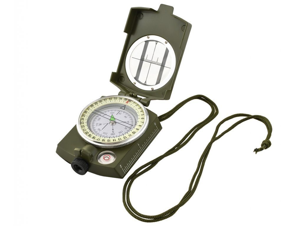 HR Autocomfort Kartenkompass Militärkompass Wander Metall Marschkompass fluoreszierend Wasserwaage von HR Autocomfort
