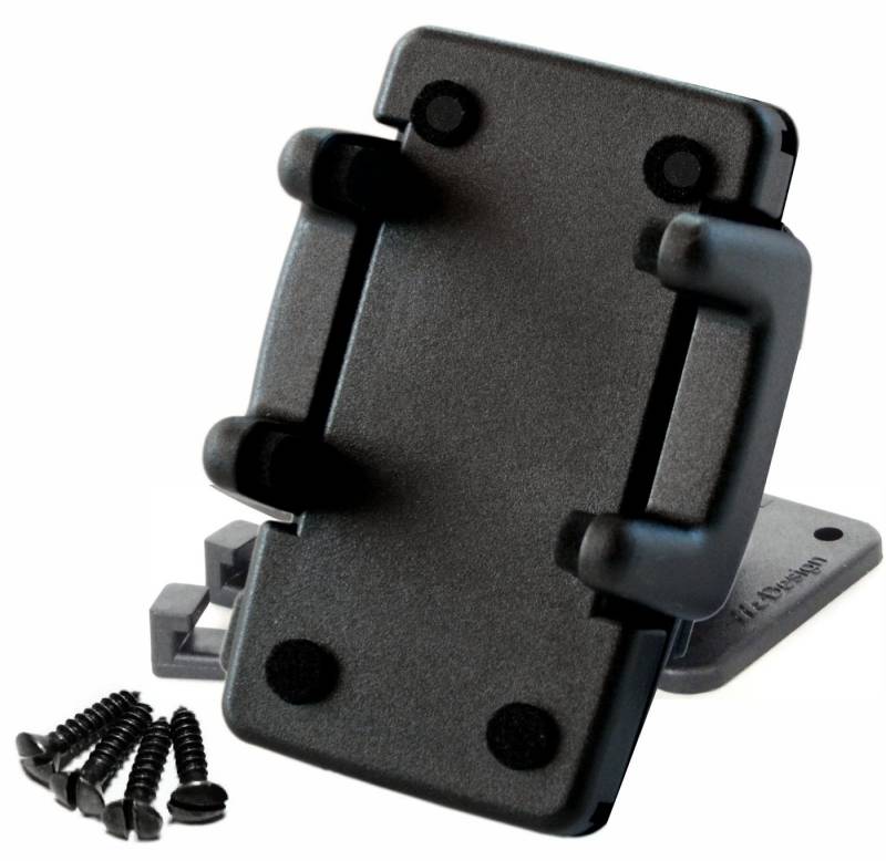 HR GRIP Sockelhalter zum anschrauben Handy Halterung für 38 - 68 mm Breite Handy-Halterung von HR GRIP