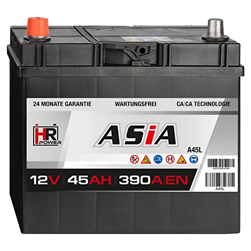 HR HiPower ASIA 12V Japan Starterbatterien (45Ah Pluspol Links) von HR-Power