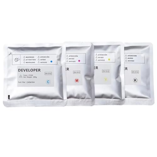 HRNJX Kompatibler DV512 -Entwicklerpulver Kompatibel mit C554 C224 C284 C364 C454 A2XN0KD -Fotokopiermaschine(1Set) von HRNJX