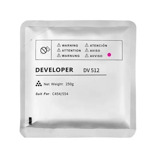 HRNJX Kompatibler DV512 -Entwicklerpulver Kompatibel mit C554 C224 C284 C364 C454 A2XN0KD -Fotokopiermaschine(1x Magenta) von HRNJX