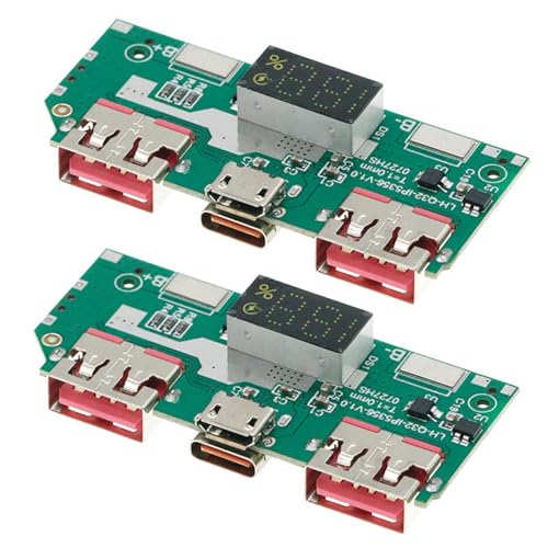 HRODA 5V 3A Lithium Batterie Digitalanzeige Schnelllademodul IP5356 USB C USB PD2.0 Netzteilmodul HRODA 5V 3A Lithium Batterie Digitalanzeige Schnelllademodul IP5356 USB C USB PD2.0 Netzteilmodul von HRODA