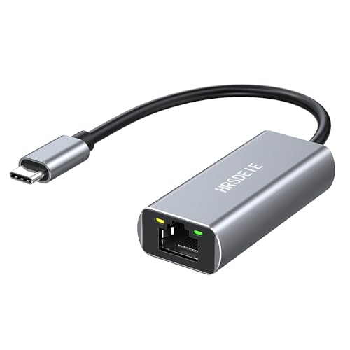 Ethernet Gigabit Adapter, Thunderbolt USB C auf RJ45 Netzwerk LAN 1Gbps Kompatibel mit MacBook Pro/Air M2 M1 Chromebook XPS von HRSDEIE