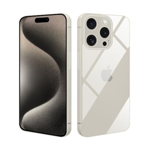 HSP Hülle für Apple iPhone 15 Pro [Staubabweisend] Handyhülle | Premium TPU Silikon Case Schutzhülle | Kratzfest Stoßfest Fallschutz | Kameraschutz Displayschutz | Exakt Durchsichtig | Transparent von HS Products