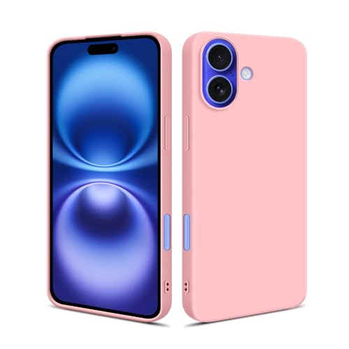 HSP Hülle für Apple iPhone 16 Plus [Staubabweisend] Handyhülle | Premium TPU Silikon Case Schutzhülle | Kratzfest Stoßfest Fallschutz | Kameraschutz Displayschutz | Passgenau Dünn Matt | Rosa von HS Products