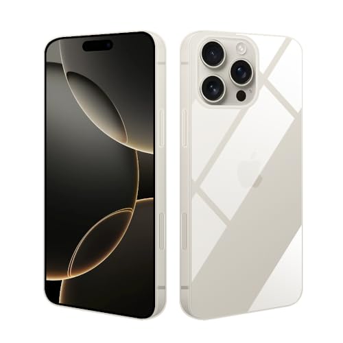 HSP Hülle für Apple iPhone 16 Pro Max [Staubabweisend] Handyhülle | Premium TPU Silikon Case Schutzhülle | Kratzfest Stoßfest Fallschutz | Kameraschutz Displayschutz | Exakt Durchsichtig Transparent von HS Products