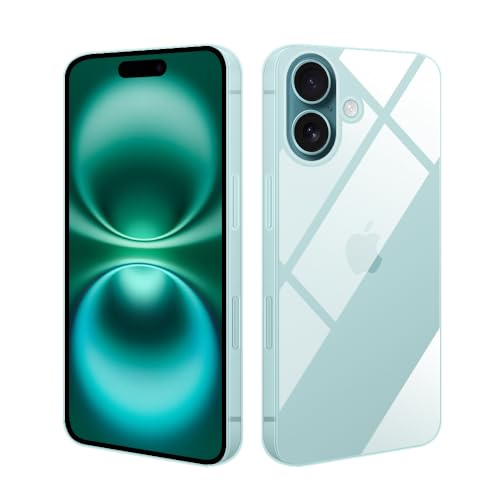 HSP Hülle für Apple iPhone 16 [Staubabweisend] Handyhülle | Premium TPU Silikon Case Schutzhülle | Kratzfest Stoßfest Fallschutz | Kameraschutz Displayschutz | Exakt Durchsichtig | Transparent von HS Products