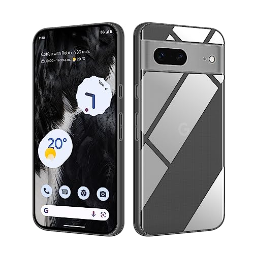 HSP Hülle für Google Pixel 7 [Staubabweisend] Handyhülle | Premium TPU Silikon Case Schutzhülle | Kratzfest Stoßfest Fallschutz | Kameraschutz Displayschutz | Exakt Durchsichtig | Transparent von HS Products