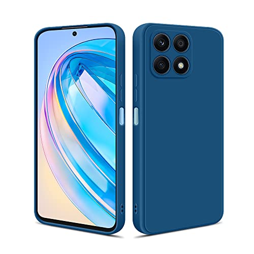 HSP Hülle für Honor X8a [Staubabweisend] Handyhülle | Premium TPU Silikon Case Schutzhülle | Kratzfest Stoßfest Fallschutz | Kameraschutz Displayschutz | Passgenau Dünn Matt | Blau von HS Products