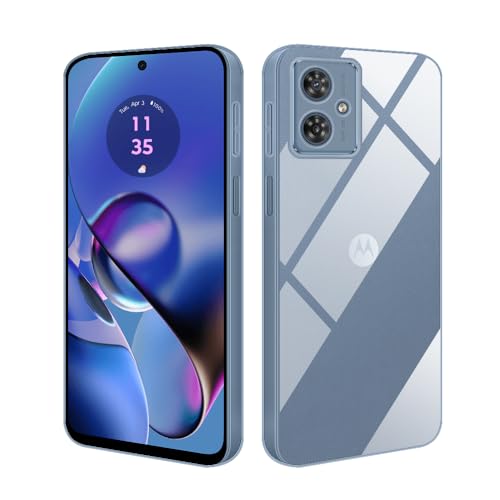 HSP Hülle für Motorola Moto G54 5G [Staubabweisend] Handyhülle | Premium TPU Silikon Case Schutzhülle | Kratzfest Stoßfest Fallschutz | Kameraschutz Displayschutz | Exakt Durchsichtig | Transparent von HS Products