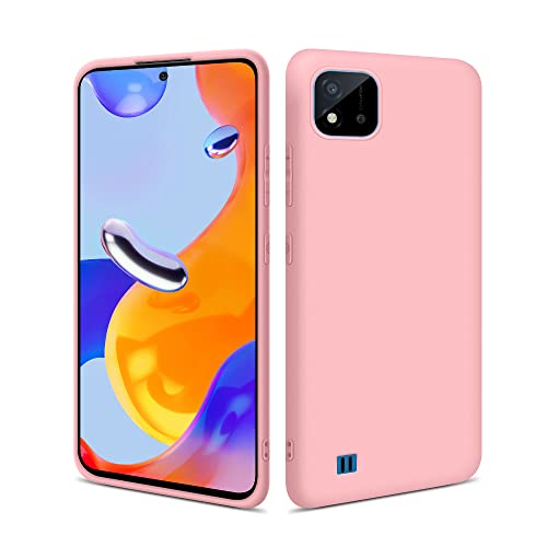 HSP Hülle für Realme C11 (2021) [Staubabweisend] Handyhülle | Premium TPU Silikon Case Schutzhülle | Kratzfest Stoßfest Fallschutz | Kameraschutz Displayschutz | Passgenau Dünn Matt | Rosa von HS Products