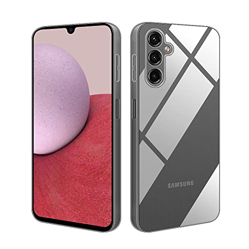 HSP Hülle für Samsung Galaxy A14 5G [Staubabweisend] Handyhülle | Premium TPU Silikon Case Schutzhülle | Kratzfest Stoßfest Fallschutz | Kameraschutz Displayschutz | Exakt Durchsichtig | Transparent von HS Products