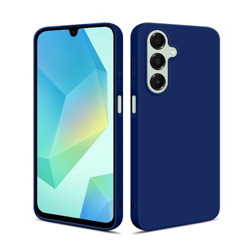 HSP Hülle für Samsung Galaxy A16 4G / 5G [Staubabweisend] Handyhülle | Premium TPU Silikon Case Schutzhülle | Kratzfest Stoßfest Fallschutz | Kameraschutz Displayschutz | Passgenau Dünn Matt | Blau von HS Products