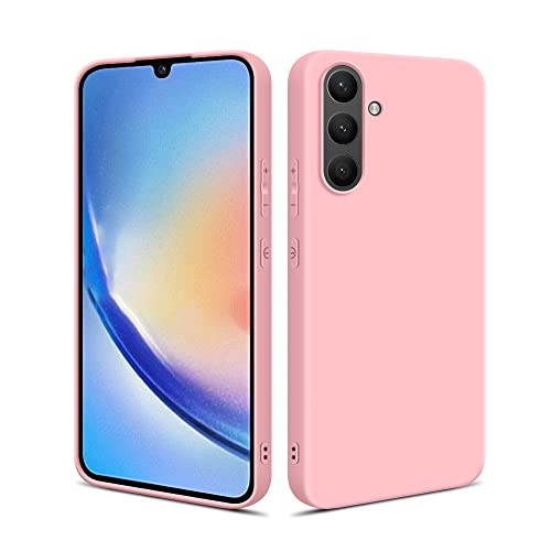 HSP Hülle für Samsung Galaxy A34 5G [Staubabweisend] Handyhülle | Premium TPU Silikon Case Schutzhülle | Kratzfest Stoßfest Fallschutz | Kameraschutz Displayschutz | Passgenau Dünn Matt | Rosa von HS Products