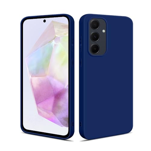 HSP Hülle für Samsung Galaxy A35 5G [Staubabweisend] Handyhülle | Premium TPU Silikon Case Schutzhülle | Kratzfest Stoßfest Fallschutz | Kameraschutz Displayschutz | Passgenau Dünn Matt | Blau von HS Products