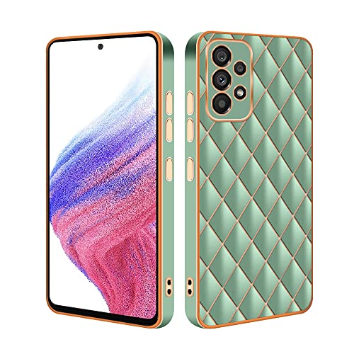 HSP Hülle für Samsung Galaxy A53 5G [Diamant Muster] Handyhülle | Premium TPU Silikon Case Schutzhülle | Kratzfest Stoßfest Fallschutz | Displayschutz Kameraschutz | Passgenau Exakt Dünn | Hellgrün von HS Products