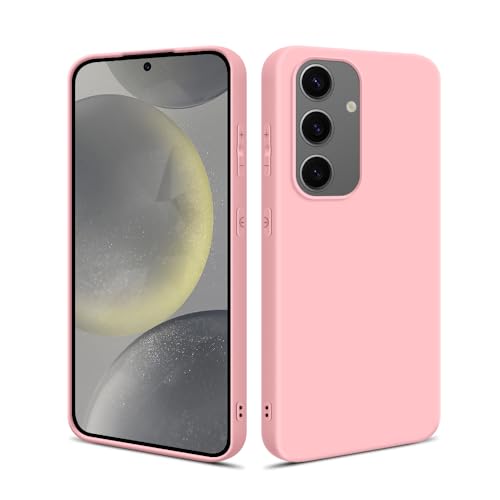 HSP Hülle für Samsung Galaxy S24 5G [Staubabweisend] Handyhülle | Premium TPU Silikon Case Schutzhülle | Kratzfest Stoßfest Fallschutz | Kameraschutz Displayschutz | Passgenau Dünn Matt | Rosa von HS Products