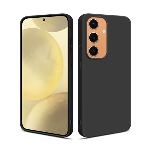 HSP Hülle für Samsung Galaxy S24 FE 5G [Staubabweisend] Handyhülle | Premium TPU Silikon Case Schutzhülle | Kratzfest Stoßfest Fallschutz | Kameraschutz Displayschutz | Passgenau Dünn Matt | Schwarz von HS Products