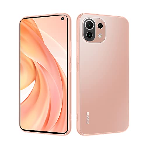 HSP Hülle für Xiaomi Mi 11 Lite 4G / 5G / 5G NE [Staubabweisend] Handyhülle | Premium TPU Silikon Case Schutzhülle | Kratzfest Stoßfest Fallschutz Kameraschutz | Passgenau Durchsichtig | Transparent von HS Products