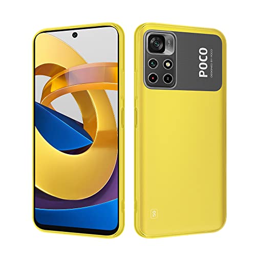 HSP Hülle für Xiaomi Poco M4 Pro 5G [Staubabweisend] Handyhülle | Premium TPU Silikon Case Schutzhülle | Kratzfest Stoßfest Fallschutz | Kameraschutz Displayschutz | Exakt Durchsichtig | Transparent von HS Products