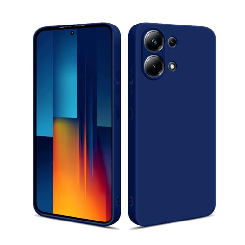 HSP Hülle für Xiaomi Poco M6 Pro [Staubabweisend] Handyhülle | Premium TPU Silikon Case Schutzhülle | Kratzfest Stoßfest Fallschutz | Kameraschutz Displayschutz | Passgenau Dünn Matt | Blau von HS Products