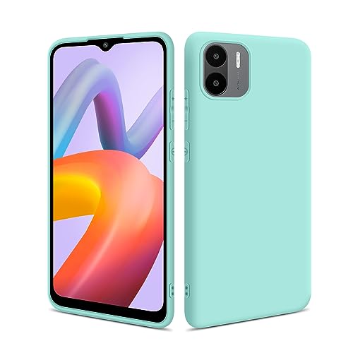 HSP Hülle für Xiaomi Redmi A2 [Staubabweisend] Handyhülle | Premium TPU Silikon Case Schutzhülle | Kratzfest Stoßfest Fallschutz | Kameraschutz Displayschutz | Passgenau Dünn Matt | Türkis von HS Products