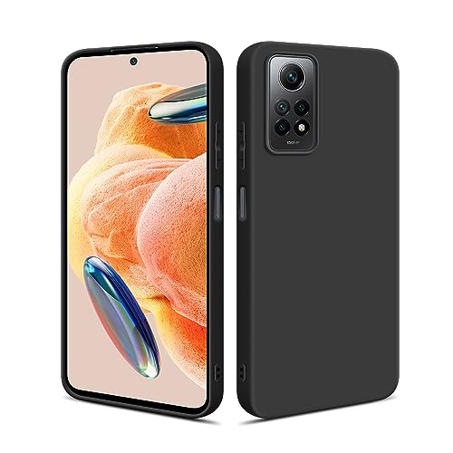 HSP Hülle für Xiaomi Redmi Note 12 Pro 4G [Staubabweisend] Handyhülle | Premium TPU Silikon Case Schutzhülle | Kratzfest Stoßfest Fallschutz | Kameraschutz Displayschutz | Passgenau Dünn Matt Schwarz von HS Products