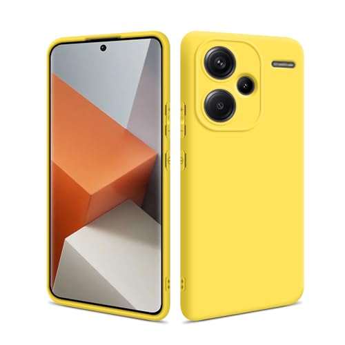 HSP Hülle für Xiaomi Redmi Note 13 Pro+ 5G [Staubabweisend] Handyhülle | Premium TPU Silikon Case Schutzhülle | Kratzfest Stoßfest Fallschutz | Kameraschutz Displayschutz | Passgenau Dünn | Gelb von HS Products