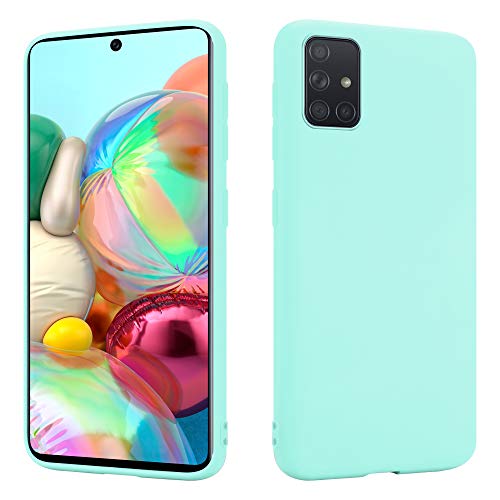 HSP Türkise Hülle kompatibel mit Samsung Galaxy A51 | Premium TPU Silikon Case | Kratzfest Stoßfest | Matte Oberfläche | Passgenaue, weiche, Ultra dünne Schutzhülle von HS Products