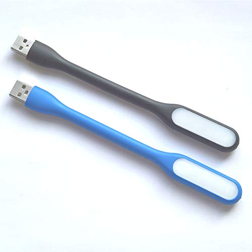 Flexibles Lese-USB-LED-Nachtlicht für PC, Computer, Notebook, Laptop (2 Farben, 17 cm 1,8 cm), 2 Stück von HS