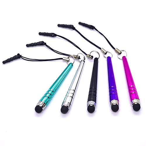 Universal-Mini-Baseballschläger-Stift für Apple, Samsung, Smartphone, Tablet, Android-Gerät, mehrfarbig, hell, 5 Stück Universal-Mini-Baseballschläger-Stift für Apple, Samsung, Smartphone, Tablet, Android-Gerät, mehrfarbig, hell, 5 Stück von HS