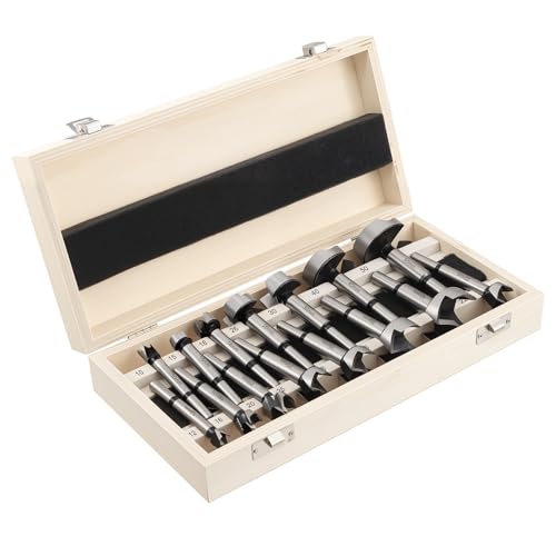 HSEAMALL 12 PCS Forstnerbohrer Set 10-50mm Holzbohrer Lochbohrer Bohrer set Holz Fräsbohrer Holz von HSEAMALL