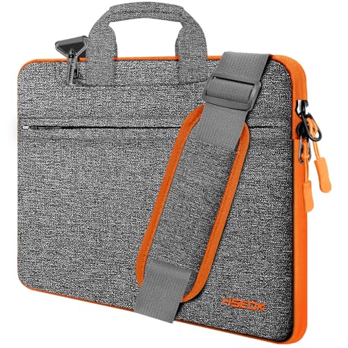 HSEOK 15 15.6 16 Zoll Laptop Tasche, Griff, Aktentasche, wasserabweisende Schutzhülle, kompatibel mit MacBook Air/Pro M1 M2 M3 16 15 Zoll, XPS 15 und den meisten 15-16" Notebooks,D02G02 von HSEOK