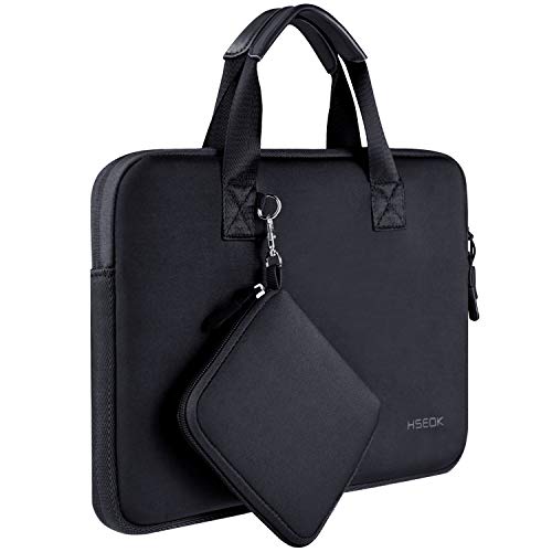 Laptop Hülle Tasche Kompatibel 13"-13.3" MacBook Air Pro, Surface Laptop 13.5", Wasserabweisende Elastische Neopren Notebook Handtasche mit Klein Fall,B02K01-2 von HSEOK