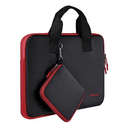 Laptop Hülle Tasche Kompatibel 13"-13.3" MacBook Air Pro, Surface Laptop 13.5", Wasserabweisende Elastische Neopren Notebook Handtasche mit Klein Fall,B02K02 von HSEOK