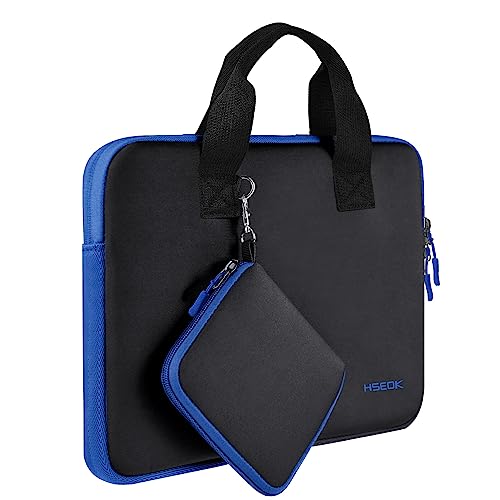 Laptop Hülle Tasche Kompatibel 13"-13.3" MacBook Air Pro, Surface Laptop 13.5", Wasserabweisende Elastische Neopren Notebook Handtasche mit Klein Fall,B02K03 von HSEOK