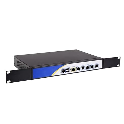 HSIPC Rackmount 1U N5105 Quad Core Firewall Micro Appliance, Mini PC, Nano PC, Router PC, 6 RJ45 i226-V 2500M Port AES-NI Compatible with pfsense opnsense... von HSIPC