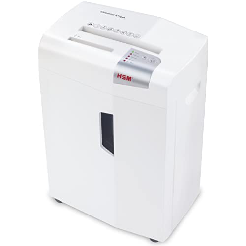 HSM shredstar X12pro Office Aktenvernichter, Partikelschnitt P5, 12 Blatt, mit separatem CD Schredder von HSM