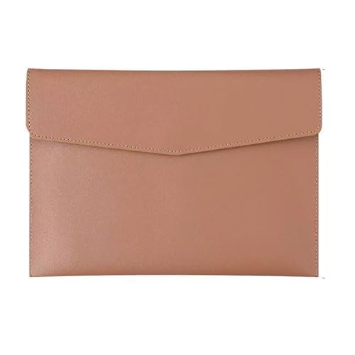 Dokumententasche,Aktentasche,Dateipaket A4, B5, A5, A6,Portfolio,Geschäftsdokumententasche,Hohe Kapazität,Wasserdicht und feuchtigkeitsbeständig,Aus Leder gemacht (Hellbraun, B5) von HSNAXingLife