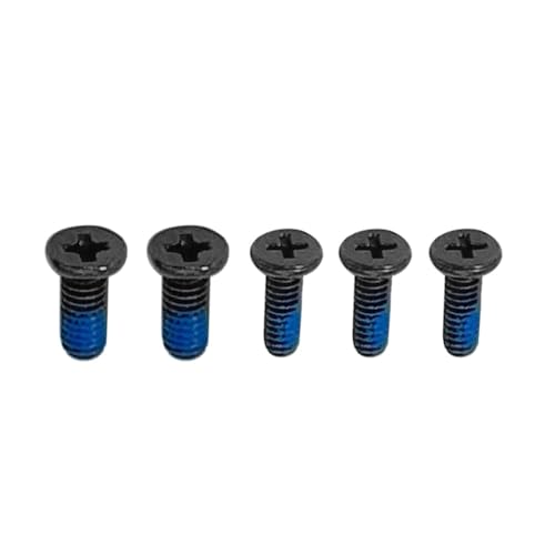 HSSDTECH Gehäusebodenschraube für HP Pavilion 15-CC 15-CD Schwarze Sockelschrauben Ein Set mit 5 Stück (2 dicke Schrauben + 3 feine Schrauben) von HSSDTECH