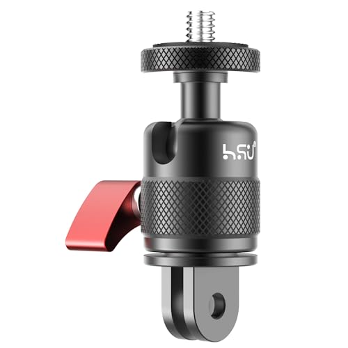 HSU 360 Grad Einstellbarer Adapter für Action-Kameras, Aluminiumlegierung Kamerahalterung für Insta360 X4/X3/X2 HSU 360 Grad Einstellbarer Adapter für Action-Kameras, Aluminiumlegierung Kamerahalterung für Insta360 X4/X3/X2 von HSU