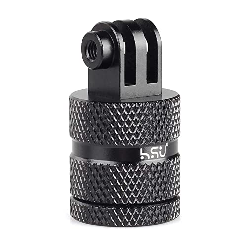 HSU 360 Grad Stativadapter für GoPro, Aluminiumlegierung Halterungen für Hero 12/11/10/9/8/7/6/5/4/3 Action-Kameras HSU 360 Grad Stativadapter für GoPro, Aluminiumlegierung Halterungen für Hero 12/11/10/9/8/7/6/5/4/3 Action-Kameras von HSU