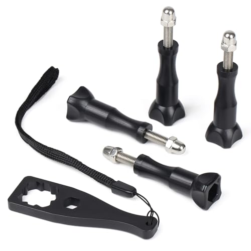 HSU 4Pcs Längere Rändelschraube für GoPro, Verlängerungslänge Kameraschrauben für GoPro mit Media Mod oder Wasserdichtes Gehäuse HSU 4Pcs Längere Rändelschraube für GoPro, Verlängerungslänge Kameraschrauben für GoPro mit Media Mod oder Wasserdichtes Gehäuse von HSU