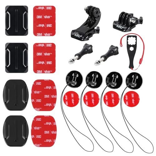 HSU Action Cam Helmhalterung für GoPro, Sicherungsband und Motorrad Halterung für Hero 12/11/10/9/8/7/6/5/4/3 und meisten Action-Kameras HSU Action Cam Helmhalterung für GoPro, Sicherungsband und Motorrad Halterung für Hero 12/11/10/9/8/7/6/5/4/3 und meisten Action-Kameras von HSU