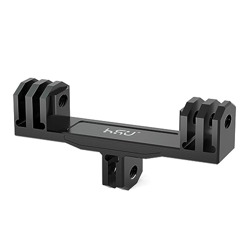 HSU Aluminium Doppelte Halterung für GoPro, Doppelmontage-Adapter für Hero 12/11/10/9/8/7/6/5/4/3 und andere Action-Kameras HSU Aluminium Doppelte Halterung für GoPro, Doppelmontage-Adapter für Hero 12/11/10/9/8/7/6/5/4/3 und andere Action-Kameras von HSU
