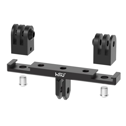 HSU Aluminium Doppelte Halterung für GoPro, Stativadapter für Action Kameras, Dual Kalte Blitzschuhadapter für Fotografie HSU Aluminium Doppelte Halterung für GoPro, Stativadapter für Action Kameras, Dual Kalte Blitzschuhadapter für Fotografie von HSU